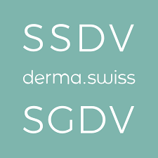 Logo de la Société Suisse de Dermatologie et Vénérologie, dont le Dr Büttiker est membre